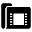 video folder glyph Icon