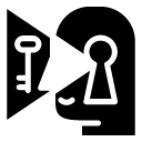 view keyhole glyph Icon