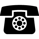 vintage phone filled outline Icon