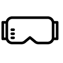 virtual reality glasses line Icon