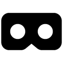 virtual reality goggles glyph Icon