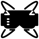 virtual reality vr glasses glyph Icon