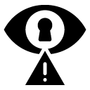 visbility alert glyph Icon