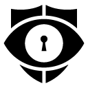visibility security glyph Icon