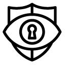 visibility security line Icon