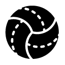 volley ball glyph Icon
