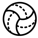 volley ball line Icon