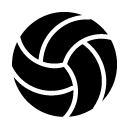 volleyball glyph Icon