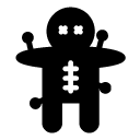 voodoo doll glyph Icon