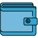 wallet filled outline icon