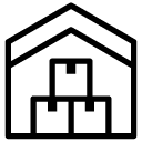 warehouse line Icon