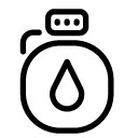water bottle line Icon