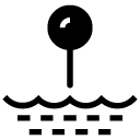 water destination glyph Icon