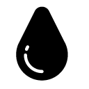 water drop glyph Icon