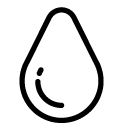 water drop line Icon
