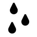 water drops glyph Icon