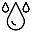 water drops line Icon