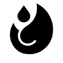 water flow glyph Icon