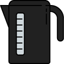 water heater filled outline icon