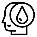 water thought line Icon