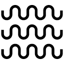 waves 2 glyph Icon