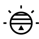 weather sunrise line Icon