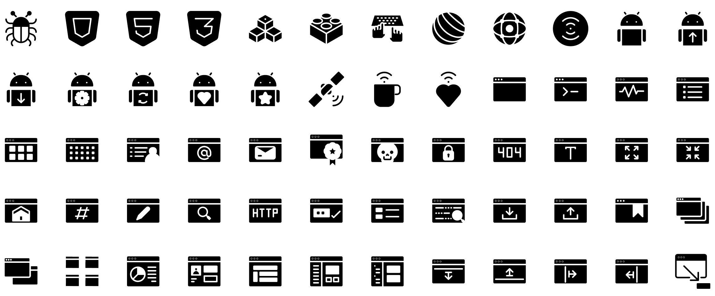 web-dev-glyph-icons-preview