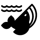 whale glyph Icon