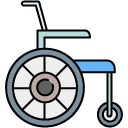wheelchair filled outline icon
