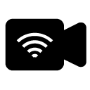 wifi camera glyph Icon