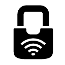 wifi lock glyph Icon
