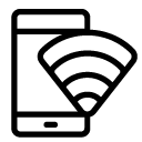 wifi smartphone line Icon