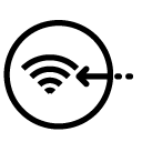 wifi transfer line Icon