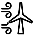 wind mill line Icon