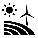windmill field glyph Icon