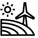 windmill field line Icon