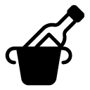 wine cooler glyph Icon