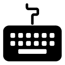wire keyboard glyph Icon