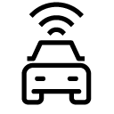wireless car line Icon
