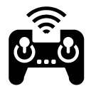 wireless gamepad glyph Icon