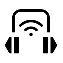 wireless head phone glyph Icon