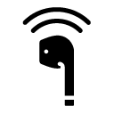 wireless headphone glyph Icon