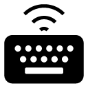 wireless keyboard one glyph Icon