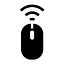 wireless mouse four glyph Icon