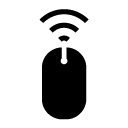 wireless mouse two glyph Icon