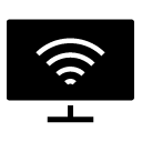 wireless screen glyph Icon