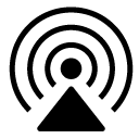 wireless signal glyph Icon
