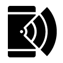 wireless smartphone glyph Icon