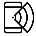 wireless smartphone line Icon
