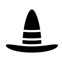 witch hat glyph Icon